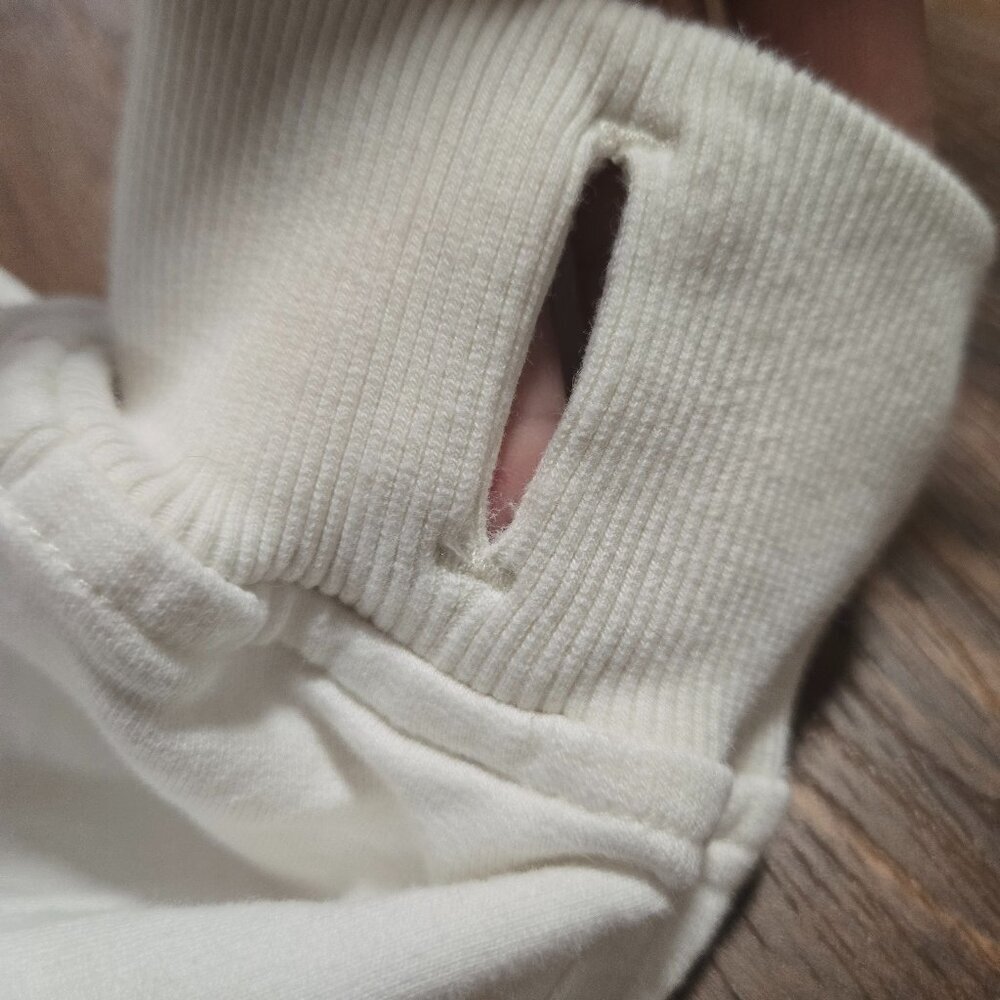 Booty by Brabants White/Ivory Half-Zip Pullover size S/M - Picture 8 of 10